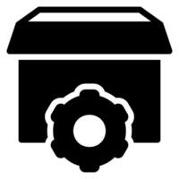 settings glyph icon vector