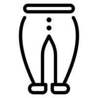 pants line icon vector