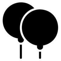 ballons glyph icon vector