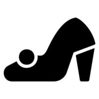 high heels glyph icon vector