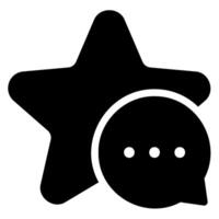 star glyph icon vector