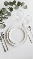 Simplistic Dining Table Setting photo