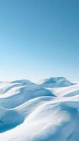 Undulating Snowy Landscape Serenity photo