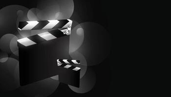 illustration of film reel stripe on abstract background vector