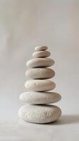 Stacked Pebbles Minimalist Design photo