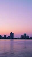 Twilight Cityscape Reflection photo