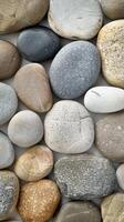 Varied Beach Stones Texture photo