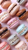 Colorful Macarons Assortment photo