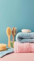 Bath Essentials And Natural Brushes photo