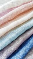 Textured Fabric Swatches Assortment photo