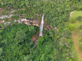 waterfall Cachoeira do Socorro natural tourist spot in Cassilandia photo