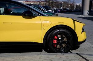 Minsk, Belarus, April 17, 2024 - Lotus Eletre electric SUV photo