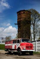 Minsk, Belarus, April 18, 2024 - Mercedes-Benz 1113 - Old classic car photo