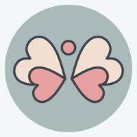 Icon Nature. related to Recycling symbol. color mate style. simple design illustration vector
