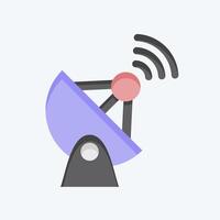 Icon GPS Signal. related to Navigation symbol. flat style. simple design illustration vector