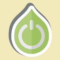 Sticker Energy Compsumption. related to Recycling symbol. simple design illustration vector