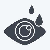 Icon Optometry. related to Medical Specialties symbol. glyph style. simple design illustration vector