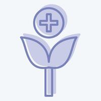 Icon Herbal Medicine. related to Medical Specialties symbol. two tone style. simple design illustration vector