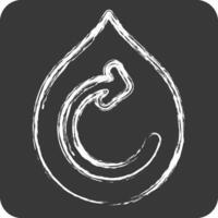 Icon Eco Fuel. related to Recycling symbol. chalk Style. simple design illustration vector