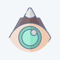 Icon View Point. related to Navigation symbol. doodle style. simple design illustration vector