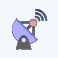 Icon GPS Signal. related to Navigation symbol. doodle style. simple design illustration vector