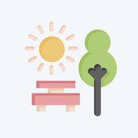 Icon Park. related to Navigation symbol. flat style. simple design illustration vector