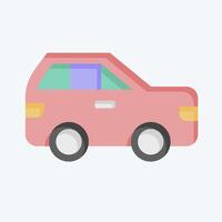 Icon Car. related to Navigation symbol. flat style. simple design illustration vector