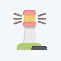 Icon Light House. related to Navigation symbol. flat style. simple design illustration vector