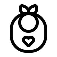 Simple Bib icon. The icon can be used for websites, print templates, presentation templates, illustrations, etc vector