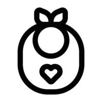 Simple Bib icon. The icon can be used for websites, print templates, presentation templates, illustrations, etc vector