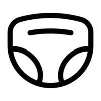 Simple Diapers icon. The icon can be used for websites, print templates, presentation templates, illustrations, etc vector