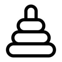 Simple Rings Toy icon. The icon can be used for websites, print templates, presentation templates, illustrations, etc vector