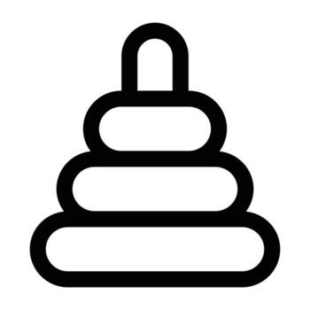 Simple Rings Toy icon. The icon can be used for websites, print templates, presentation templates, illustrations, etc vector