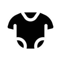 Simple Baby Clothes solid icon. The icon can be used for websites, print templates, presentation templates, illustrations, etc vector