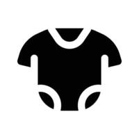 Simple Baby Clothes solid icon. The icon can be used for websites, print templates, presentation templates, illustrations, etc vector