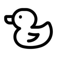 Simple Rubber Duck icon. The icon can be used for websites, print templates, presentation templates, illustrations, etc vector
