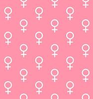 seamless pattern of sketch woman symbo vector