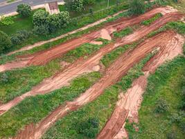 aerial image of motocross track photo