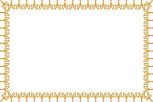 Decorative ornament border frame design vector