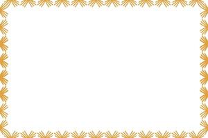 Decorative ornament border frame design vector