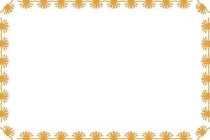 Decorative ornament border frame design vector