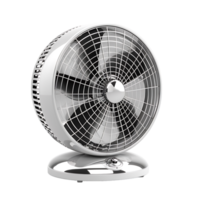 Electric desk fan on isolated transparent background png