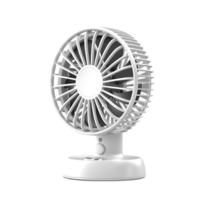 Electric desk fan on isolated transparent background png