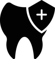 conjunto de diente iconos contorno y sólido dientes símbolo. dientes cuidado icono. vector