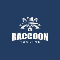 Raccoon Head Logo, iconic raccoon mascot logo vector