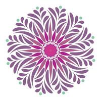 Elegant Simple Mandala line Drawing for print or use as Embroidery design vector