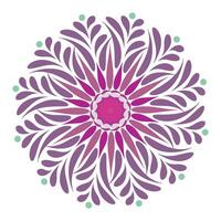 Elegant Simple Mandala line Drawing for print or use as Embroidery design vector