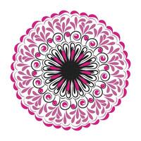 Elegant Simple Mandala line Drawing for print or use as Embroidery design vector