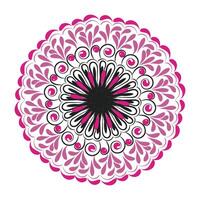 Elegant Simple Mandala line Drawing for print or use as Embroidery design vector