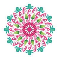 Elegant Simple Mandala line Drawing for print or use as Embroidery design vector